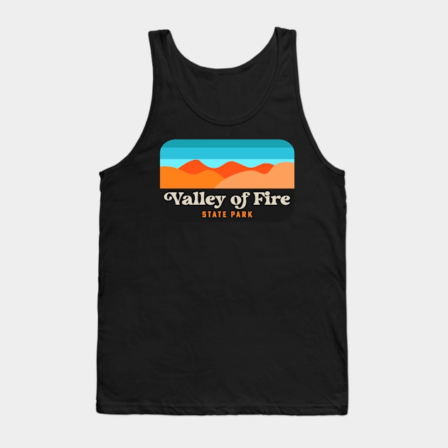 Valley of Fire State Park Hiking Mohave Desert Overton Nevada Tank Top by PodDesignShop